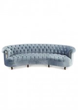 Lura Curved Buttoned Sofa 4 Seater